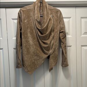 Blank NYC Beige Leather Jacket